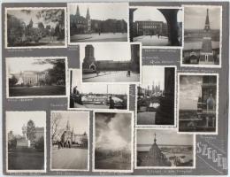 1934 Szegedi és szeged környéki részletek, életképek, 25 db fotó, albumlapra ragasztva, többnyire 6×...