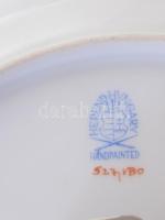 Herendi Viktória mintás porcelán falióra. Kézzel festett, jelzett, hibátlan. Az óra rész nincs kipró...