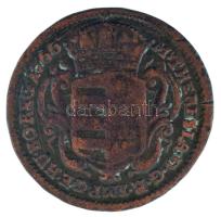 1766. Rézdénár "Mária Terézia / zárt korona" T:VF,F
Huszár: 1756., Unger III.: 1278