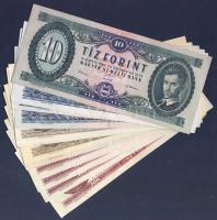 Kis forint tétel 1962-93. 10Ft (1x), 20Ft (3x), 50Ft (5x), 100Ft (4x) mind klf évszámmal! T:II+,II Összesen 13db!