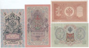Orosz Birodalom 1909. 5R Szign.: Konshin + 1914-1917(1905) 3R Szign.: Konshin + 1915-1917(1898) 1R S...
