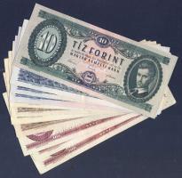 Kis forint tétel 1962-93. 10Ft (1x), 20Ft (3x), 50Ft (5x), 100Ft (3x) mind klf évszámmal! T:II+,II Összesen 12db!