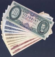 Kis forint tétel 1962-89. 10Ft (1x), 20Ft (3x), 50Ft (5x), 100Ft (2x) mind klf évszámmal! T:II+,II Ö...