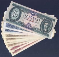 Kis forint tétel 1962-89. 10Ft (1x), 20Ft (3x), 50Ft (5x), 100Ft (2x) mind klf évszámmal! T:II+,II Összesen 11db!