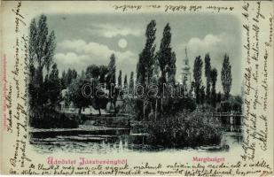 1899 (Vorläufer) Jászberény, Margitsziget. Rothauser Gábor kiadása (gyűrődések / creases)
