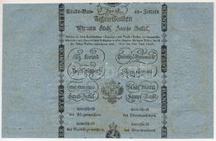 1806. 500G Formulare "Bécsi városi bankócédula" kék papíron T:AU / Habsburg Monarchy 1806....