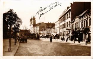 1939 Trencsén, Trencín; Piarista templom, Kubicek, Bata, Süsz üzlete, múzeum / church, shops, museum (EK)