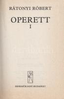 Rátonyi Róbert: 
Operett I-II. [Teljes, két kötetben.] (Dedikált.)
Budapest, (1984). Zeneműkiadó (...