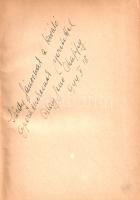 Orlay Jenő Chappy:  Dzsessz-dobbal a világ körül. (Dedikált.) Budapest, 1943. (Szerző - May János Nyomdai Műintézet Rt.) 1 t. (címkép) + 252 p. + 15 t. Egyetlen kiadás. Dedikált: "Sárdy Jánosnak, a kiváló operaénekesnek szeretettel: Orlay Jenő Chappy. 944. II. 18." Orlay Jenő (1905-1973) zenész, dobos, zenekarvezető, az első magyar big band alapítója. Visszaemlékezésében gyermekkorától zenekari befutásáig tekinti át élettörténetét, illetve a magyar dzsessz-élet érintkező részét. Prov.: Sárdy János (1907-1969) operaénekes, színész, érdemes művész, opera és operettszerepekben egyaránt fellépett. Aranyozott gerincű kiadói félvászon kötésben. Jó példány.