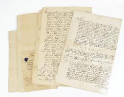 cca XVIII. sz. vége - XIX. sz. első fele, a Fekete családhoz fűződő családtörténeti iratok, latin ill. magyar nyelven, össz. 6 db, változó állapotban