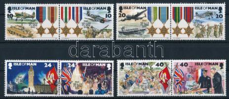 50th anniversary of the end of World War II set in pairs, A második világháború befejezésének 50. évfordulója sor párokban