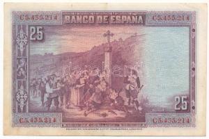 Spanyolország 1928. 25P T:F, szép papír
Spain 1928. 25 Pesetas C:F, fine paper
Krause P#74c