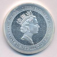Szent Ilona-sziget 2021. 1P Ag "II. Erzsébet / Győzelem" (1oz/0.999) T:UNC  Saint Helena 2021. 1 Pound Ag "Elizabeth II / Victory" (1oz/0.999) C:UNC