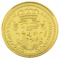 DN "Történelmi aranypénzek - Mária Terézia 1 dukát, prágai veret, 1743" aranyozott rézötvö...