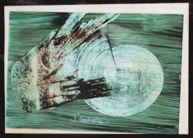 Simic, Gizela (-): Pár (udvoje). Olaj, papír, jelzett, üvegezett fakeretben, 21x31 cm.