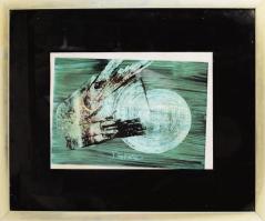 Simic, Gizela (-): Pár (udvoje). Olaj, papír, jelzett, üvegezett fakeretben, 21x31 cm