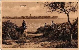 1915 Umag, Umago; R. Marincovich + "K.U.K. MARINEFELDPOSTAMT POLA" (EK)