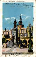 1912 Kraków, Krakau, Krakkó; Pomnik Mickiewicza / monument, statue (fl)