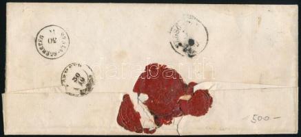 ~1866 Hivatalos levél / Official cover, kék / blue "ÖRI SZT.PÉTER"