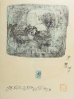 Hoi Lebadang (1922-2015): Ló. Vegyes technika (sokszorosított grafika), papír. Jelzett. Számozott (V...