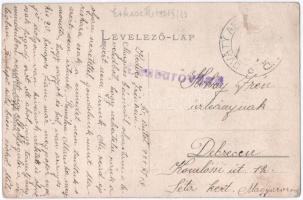 1921 Szentantal, Svaty Anton, Sväty Anton; kastély a park felől. Joerges kiadása / castle, park. flo...