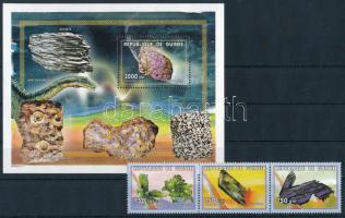 Ásványok sor + blokk, Minerals set + block