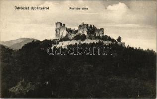 1916 Revistyeváralja, Revistye (Ricse, Újbánya), Revista, Revistské Podzámcie (Vihnyefürdő, Kúpele Vyhnye); Revistye vára. Wagner János kiadása / castle