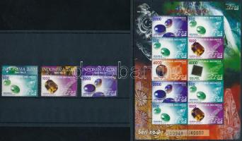Nemzetközi Bélyegkiállítás INDONÉZIA 2000, Jakarta ívszéli sor és kisív, International Stamp Exhibition INDONESIA 2000, Jakarta margin set and mini sheet