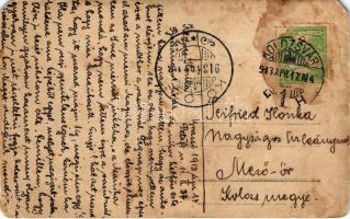 1913 Brassó, Kronstadt, Brasov; férfi műtermi portréja / portrait of a man. photo (EM)