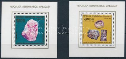 Minerals set of blocks, Ásványok sor blokk formában