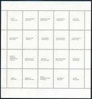 Nemzetközi bélyegkiállítás WORLD STAMP EXPO '89 ív International Stamp Exhibition WORLD STAMP E...