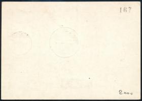 1953 Légi alkalmi levelezőlap magyar-cseh vegyes bérmentítéssel