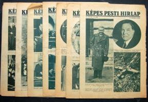 1936-1939 9 db Képes Pesti Hírlap magazin