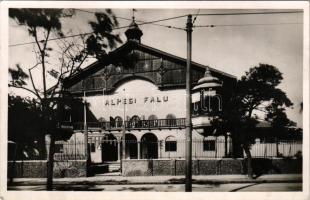 1937 Budapest XIV. Városliget, Angol Park, Alpesi Falu. Áldor felvétele (fl)