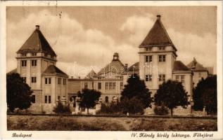 1934 Budapest XI. IV. Károly király laktanya, főbejárat. Temler Elemér fényképész felvétele (fl)