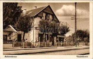 1938 Balatonkenese, vasútállomás (EK)