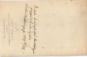 1937 Kisbér, Szalay Miklós emléklapos sappeur (árkász) hadnagy. Forst Károly fényképészeti és festés...