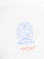 Herendi zöld Apponyi mintás teás kanna. Kézzel festett, jelzett, hibátlan sz: 25 cm, m: 15 cm