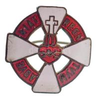 DN "Adveniat regn. tuum" zománcozott vallási jelvény T:XF