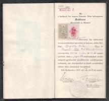 1941 Bp., a Kir. M. Pázmány Péter Tudományegyetem leckekönyve Bogáthy Béla (1915-?) részére (a kassa...