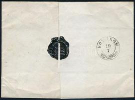 1850 Korai levél 3kr bérmentesítéssel "OFEN / WASSERSTADT" - Komorn