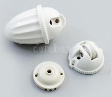 Zsolnay ellensúlyos lámpa porcelán szerelvényei, jelzett