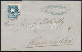 1859 Komplett levél 15kr bérmentesítéssel "MECZENZÉF" - Hermannstadt