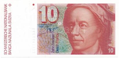 Svájc DN(1986) 10Fr "86E 6491123" (6. széria) T:AU, enyhe sarokhajlás Switzerland ND(1986) 10 Francs "86E 6491123" (6th series) C:AU, slightly folded corner Krause P#53f.55
