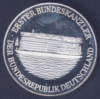 Németország DN "Konrad Adenauer" Ag (999) 50,7g emlékérem T:PP