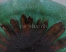 Kondor Éva dísztál, jelzett, d: 34 cm