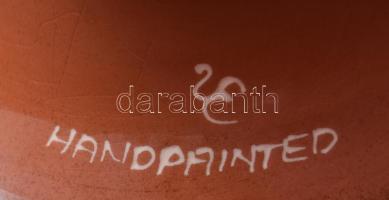 Mázas kerámia csengő, m: 13 cm