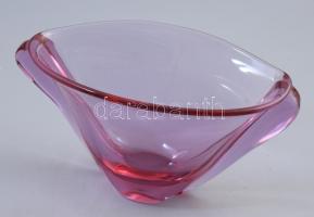 Cseh üveg asztaldísz, 20x10 cm