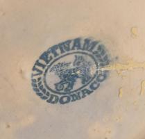 Donaco vietnámi kerámia váza. Mázas kerámia, jelzett, hibátlan 28 cm