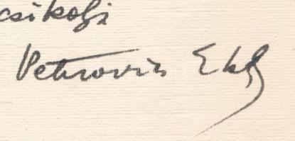 1929 Petrovics Elek (1873-1945) művészettörténész, író, MTA-tag, a Szépművészeti Múzeum igazgatója s...